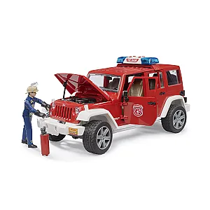 Bruder Jeep Wrangler Unlimited Rubicon tűzoltó parancsnoki jármű figurával 02528