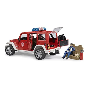 Bruder Jeep Wrangler Unlimited Rubicon tűzoltó parancsnoki jármű figurával 02528