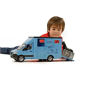 Bruder Mercedes-Benz Sprinter ló szállító 02674