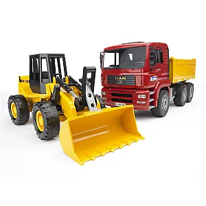 Bruder camion MAN TGA basculabil cu încărcător frontal 02752