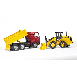 Bruder camion MAN TGA basculabil cu încărcător frontal 02752
