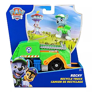 Paw Patrol: Rocky cu vehicul de baza