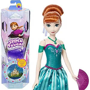 Mattel Disney Jégvarázs Anna baba – Spin & Reveal
