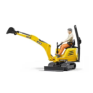 Bruder Excavator micro JCB 8010 CTS cu figură bworld 62002