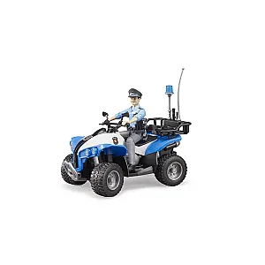 Bruder rendőrségi quad bworld rendőr figurával 63010