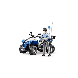 Bruder rendőrségi quad bworld rendőr figurával 63010