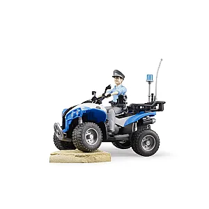 Bruder rendőrségi quad bworld rendőr figurával 63010